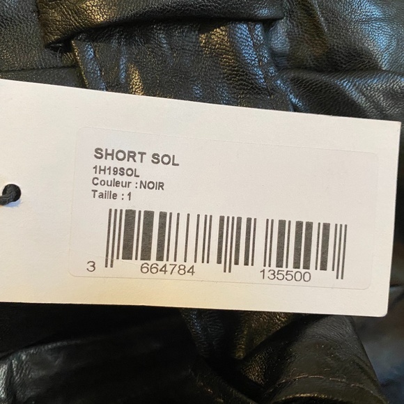 Leather ba&sh shorts - Picture 5 of 9